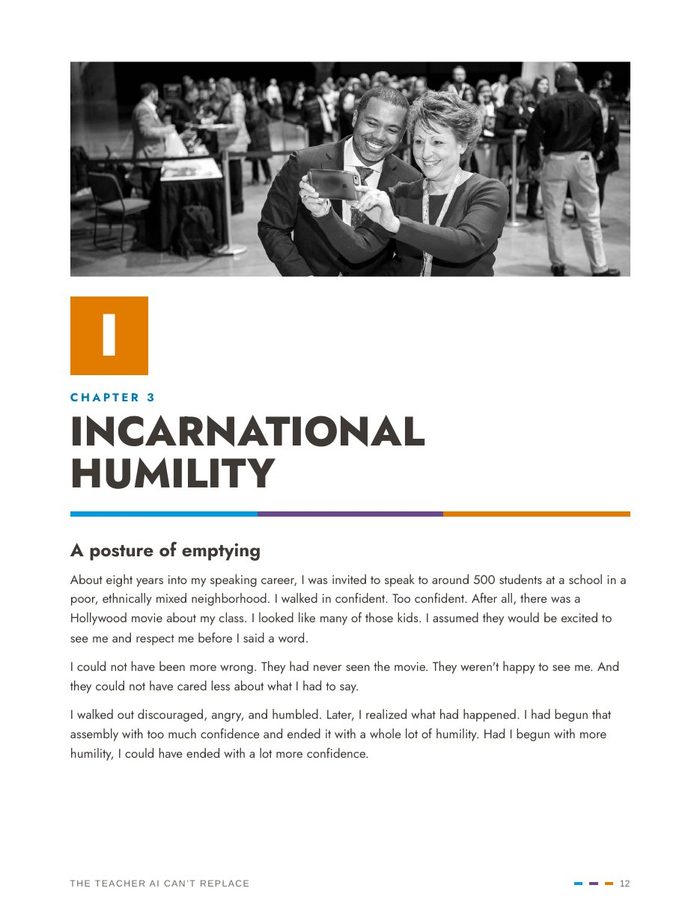 Opening page of Chapter 3, Incarnational Humility